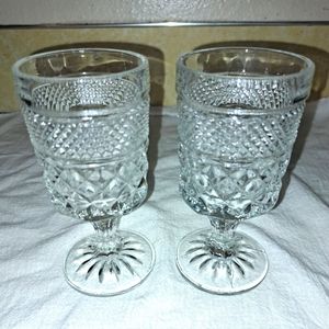 Anchor Hocking Wexford Vintage Wine Juice Goblet 5 Oz Glass Set Of 4